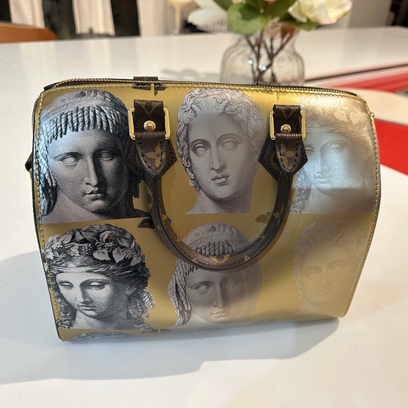 Louis Vuitton  x Fornasetti Speedy Bandouliere 25 tote bag - Picture 6 of 16